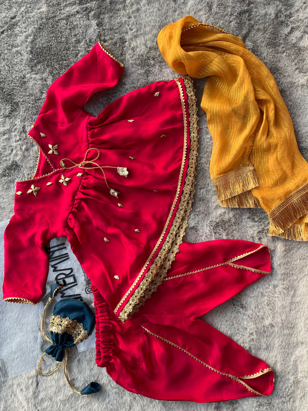 Hand-Crafted 4-piece angrakha suit