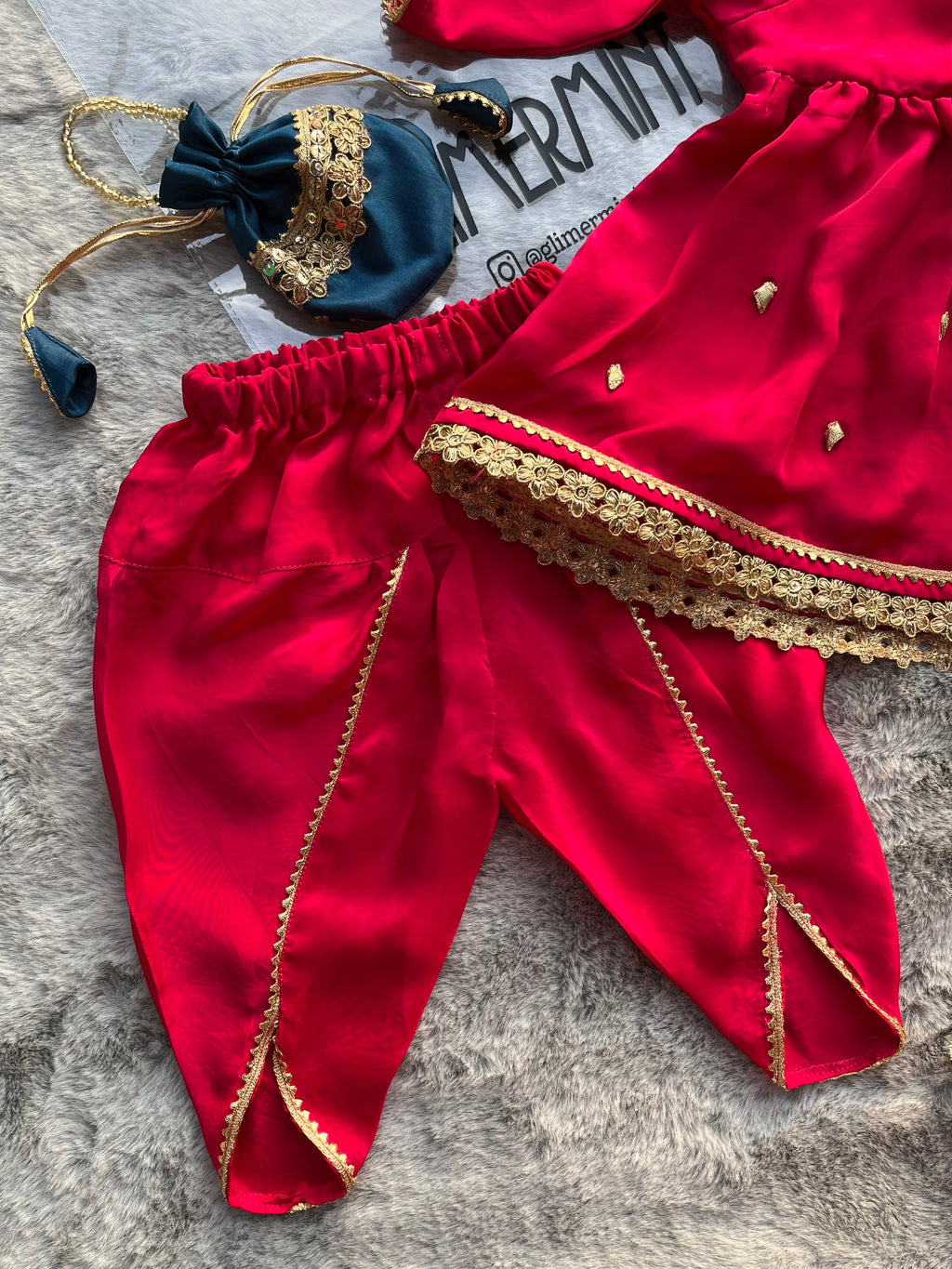 Hand-Crafted 4-piece angrakha suit