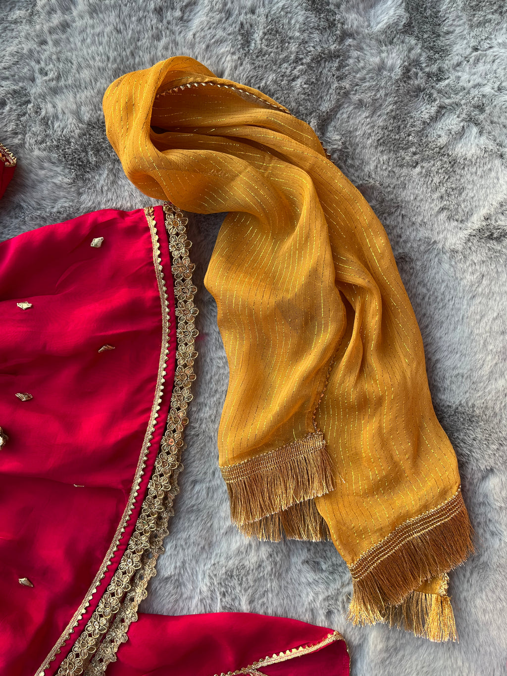 Hand-Crafted 4-piece angrakha suit